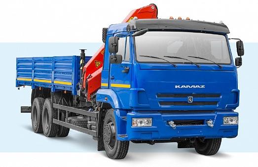 6586 001-01 с КМУ PALFINGER PK 15500A на шасси КАМАЗ 65117