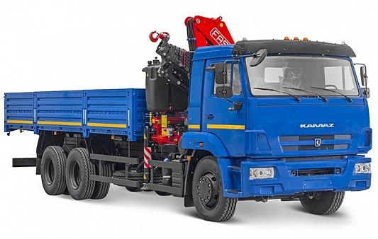 6586 401-01 с КМУ FASSI F 195 A.0.25 на шасси КАМАЗ 65117