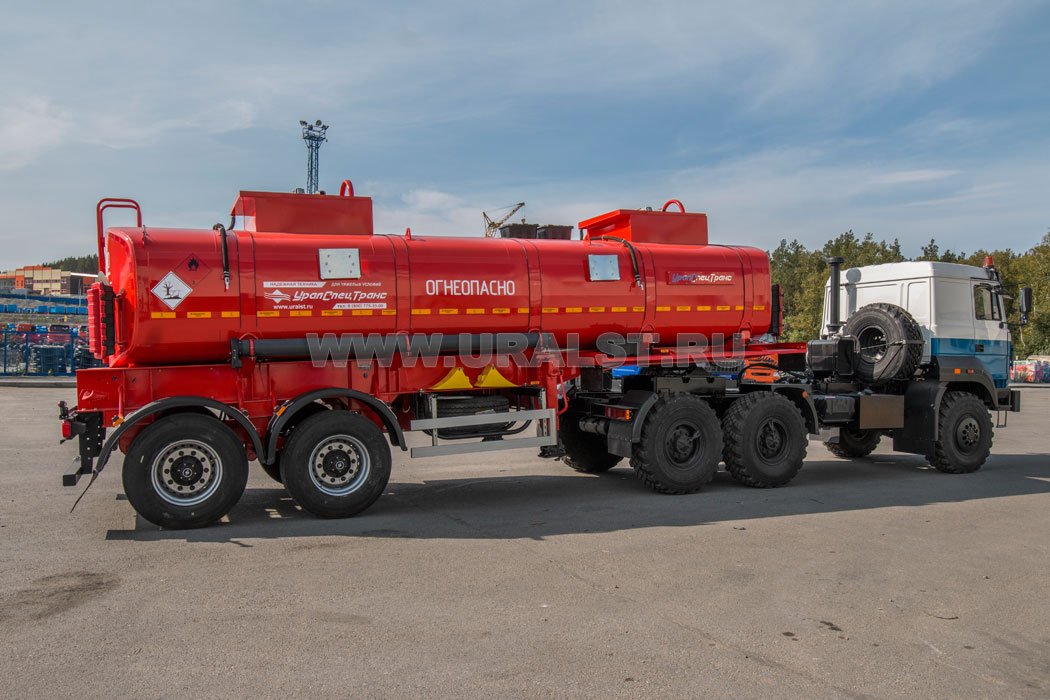 Полуприцеп цистерна ППЦ 22П-21-2Н УСТ 9465 РАМНАЯ, НАСОС
